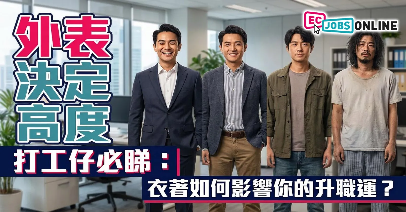【外表決定高度】打工仔必睇：衣著如何影響你的升職運？