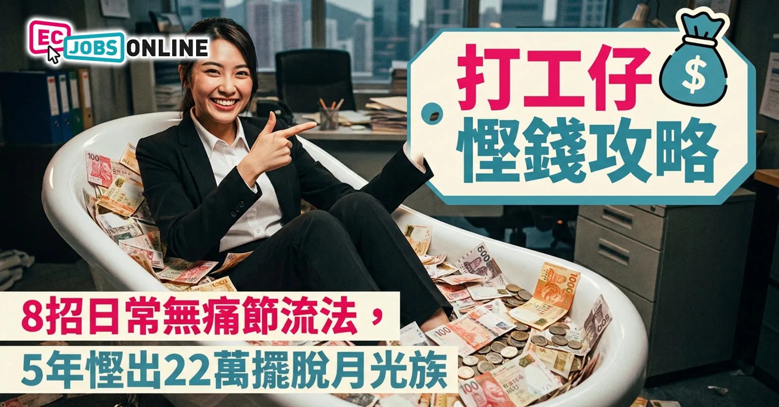 【打工仔慳錢攻略】8招日常無痛節流法,5年慳出22萬擺脫月光族 【打工仔慳錢攻略】8招日常無痛節流法,5年慳出22萬擺脫月光族