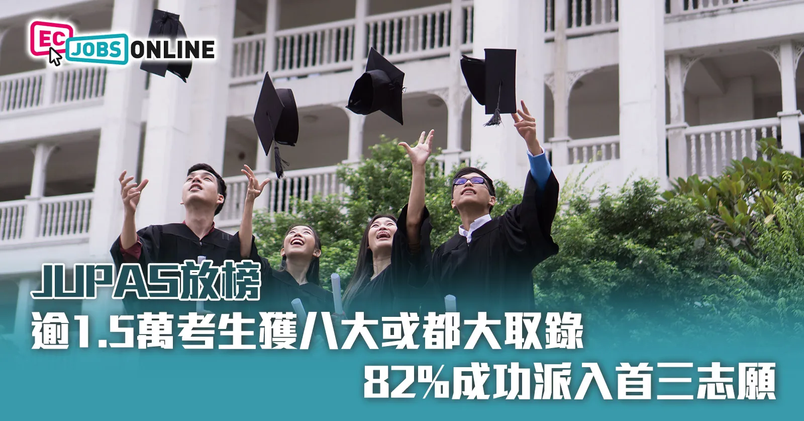【JUPAS放榜】逾1.5萬考生獲八大或都大取錄!82%成功派入首三志願 【JUPAS放榜】逾1.5萬考生獲八大或都大取錄!82%成功派入首三志願