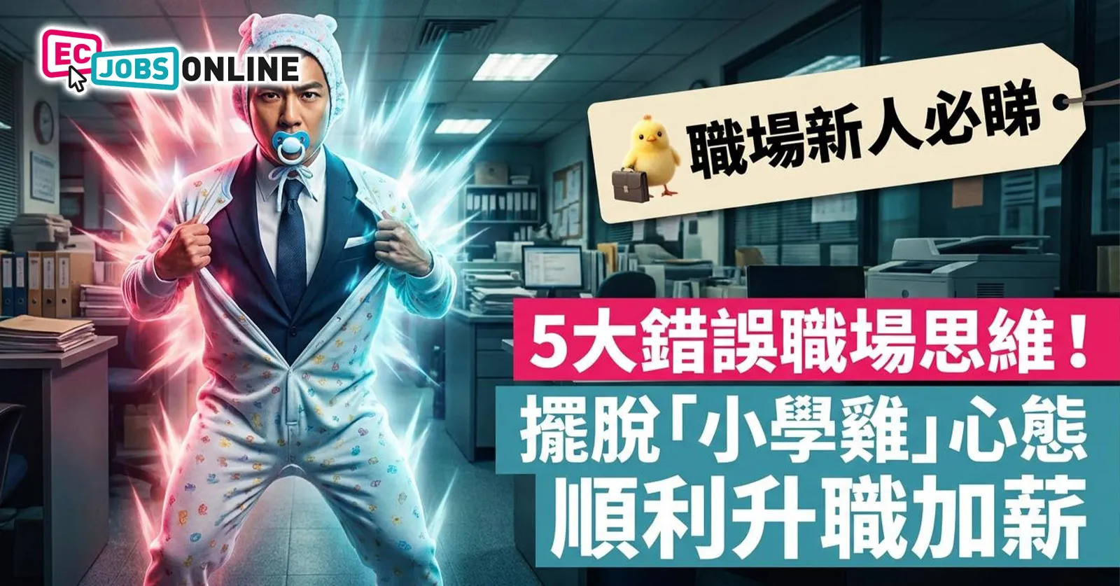 【職場新人必睇】5大錯誤職場思維!擺脫「小學雞」心態順利升職加薪 【職場新人必睇】5大錯誤職場思維!擺脫「小學雞」心態順利升職加薪